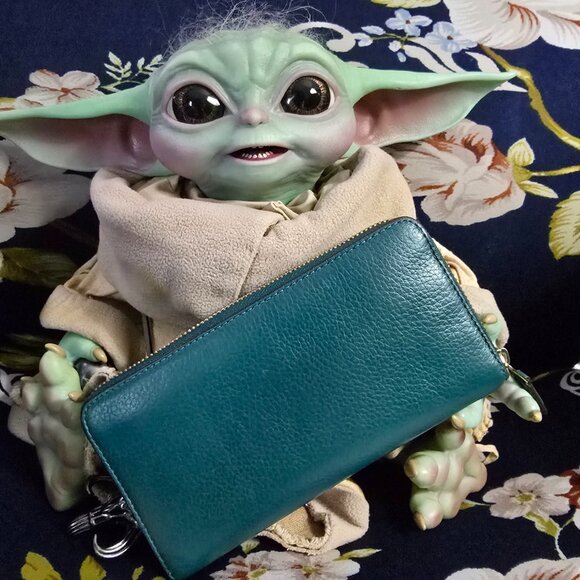 Coach Prairie Satchel in Viridian Green & Matching Wallet - Picture 14 of 15